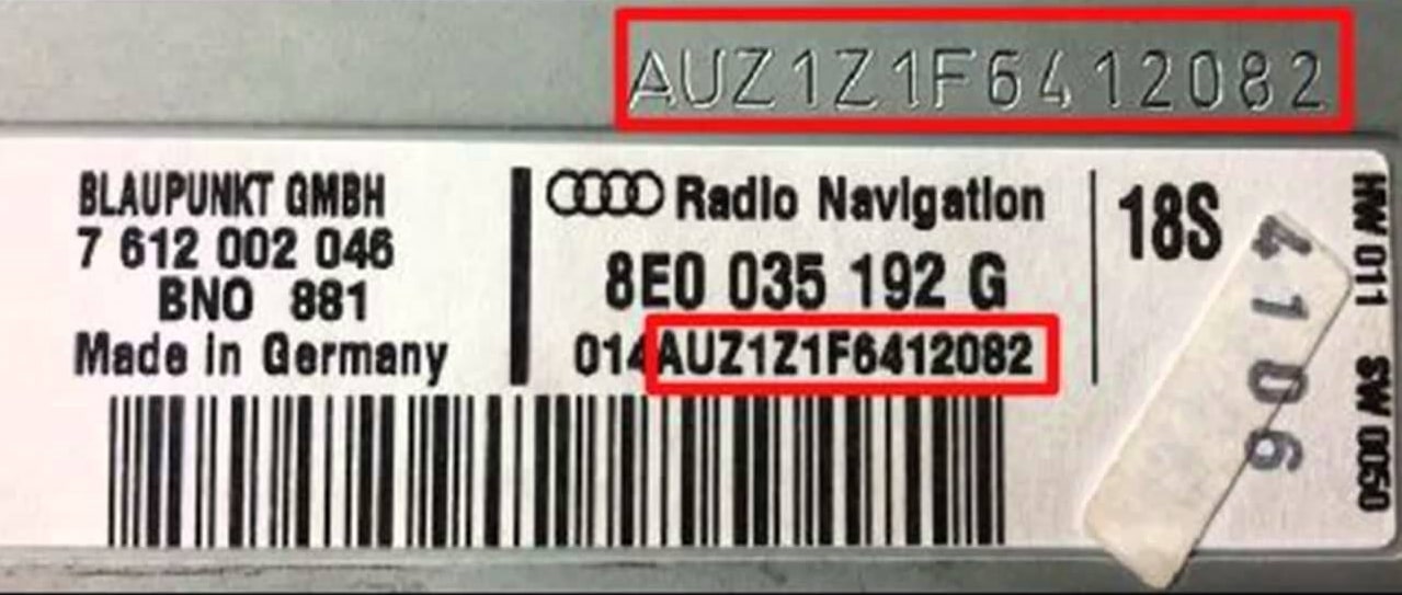 car radio code calculator from serial